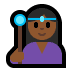 🧙🏾‍♀️ woman mage: medium-dark skin tone display on Windows